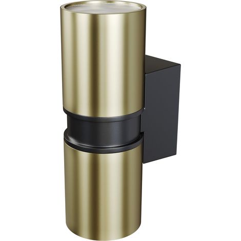 Lampada da parete per esterni Maytoni Bowery in ottone nero GU10 50W (1/3)