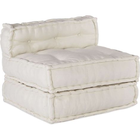 Maison Exclusive - Modulares Sofaelement Creme 70x70x54 cm Stoff (1/5)