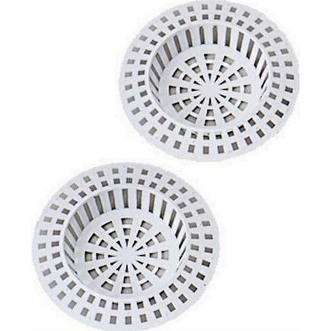 universelle weiße PVC-Spülbeckenfiltergitter, 7 cm Durchmesser (1/3)