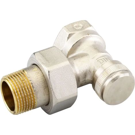 Danfoss Racor de retorno RLV 20 R 3/4, Angular, Niquelado, 003L0145