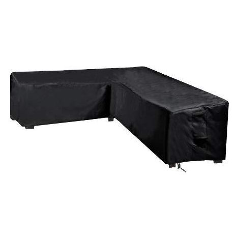 Housse pour canapé d'angle en rotin, imperméable et résistante aux UV, pour salle à manger, 286 x 286 x 82 cm (1/5)