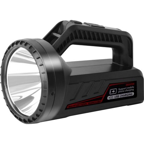 Lampe Torche LED Rechargeable - Lampe de Poche Puissante avec 8 Modes D'éclairage, 3000 lumen, IP65 Étanche - Lampe Torche Puissante avec Câble USB, Bandoulière pour Le mien/Camping/Urgence (1/5)