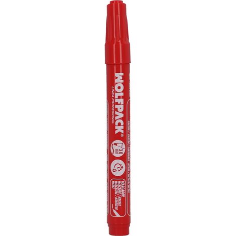 Rotulador Permanente Profesional Rojo. (1/4)