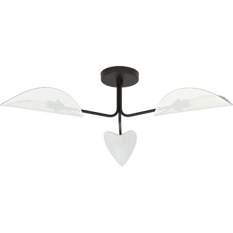 Plafonnier Emibig GOMEZ 3xE14 noir blanc/or métal IP20 (1/5)