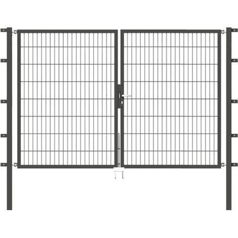ALBERTS Doppeltor Flexo, fvz.anthr.Kst.b.RAL 7016, lichte BxH2500x1600, PF60x60/2100mm (1/3)