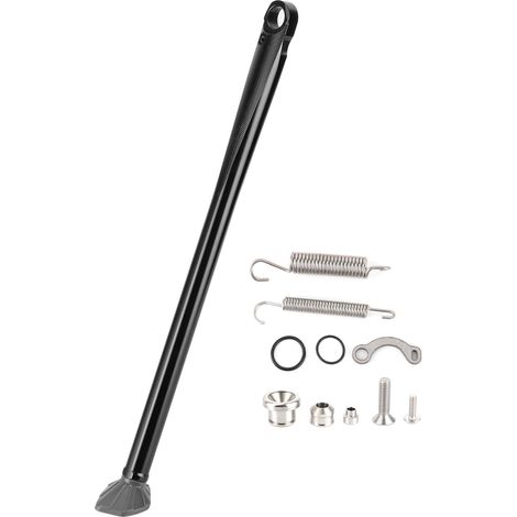 Support latéral en alliage d'aluminium CNC, adaptable pour Husqvarna FE 250 FE 350 TE 125, tige noire et pied gris. (1/5)