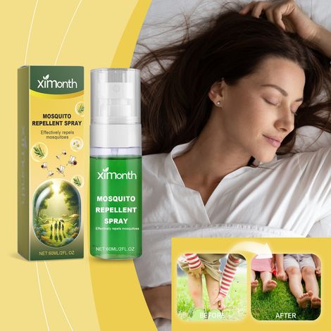 Mosquito Repellent Spray with Plant Extracts - Home Use, Camping, Outdoor Sports - 60ml (1/5)