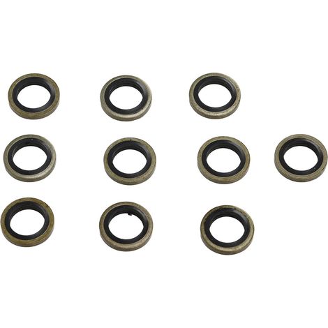 Rondelles d'étanchéité en Caoutchouc pour Système de Carburant, 20 Pièces, 10Mm, Banjo, Joints de Remplacement pour 4934278 3963982, Résistants aux Hautes Températures (1/5)
