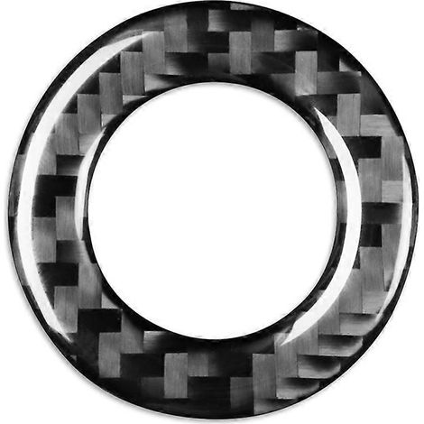 Garniture intérieure de bouton de démarrage/serrure de serrure de voiture en fibre de carbone pour Nissan X-Trail Rogue T32 2013-2021 (1/5)