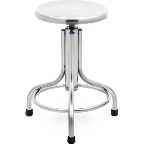 Taburete de laboratorio profesional 150 kg acero inoxidable 140010078 (1/4)