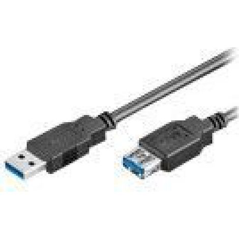 Rallonge Câble USB - USB 3.0 - Type A M vers Type A F - 2 m - Noir