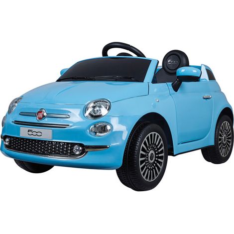 Auto elettrica per bambini Fiat 500 rossa con (1/2)