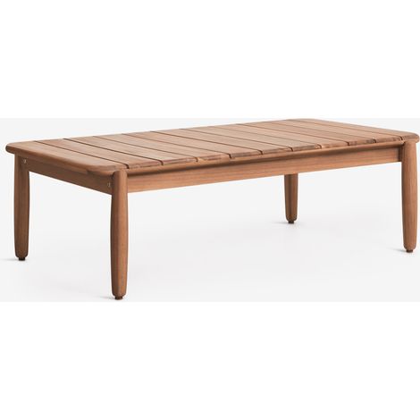 SKLUM Rechteckiger Gartentisch 110x60 cm aus Akazienholz Ribeira Akazie Braun