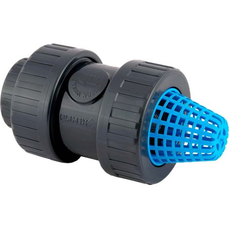 ø 50 -1 pouce 1/2, crépine avec clapet anti-retour en PVC. - jardiboutique