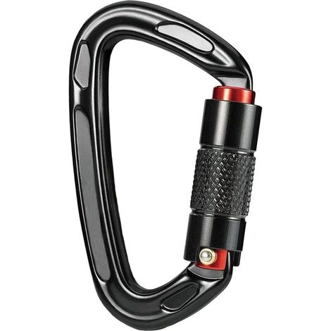 Mosquetón de alpinismo, autoblocante, 25 kN - 2550 kg, grande (10 cm) (1/4)