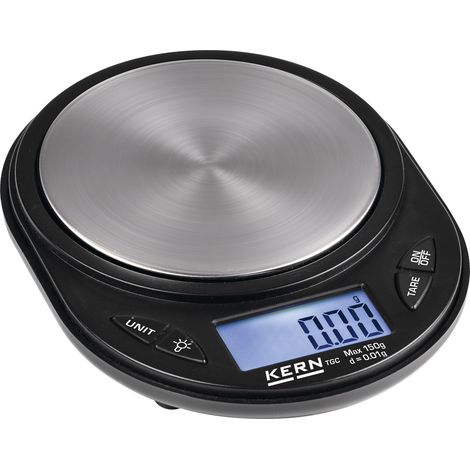 Bilancia portatile con capacità di 0,15 kg, alimentata a batteria, passo di visualizzazione 0,01 g