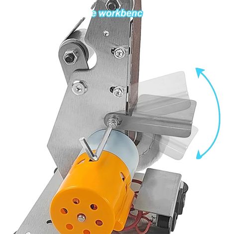 Outil de meulage électrique pour le travail du bois, boîtier en acier inoxydable 304, moteur à induction puissant, réglages de vitesse ajustables, taille compacte, utilisation polyvalente (1/5)