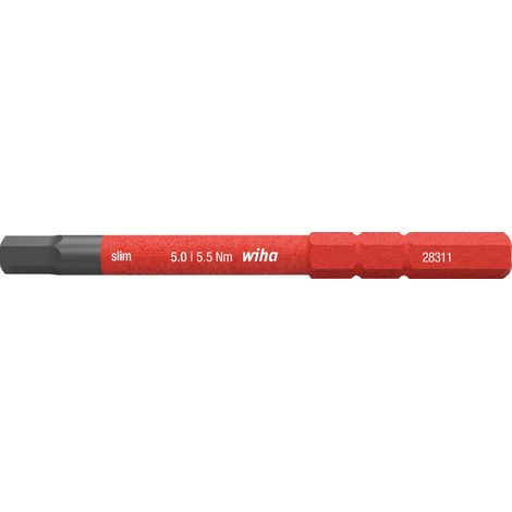 Wiha Embout slim electric Six pans 5.0 mm x 75 mm (37226)