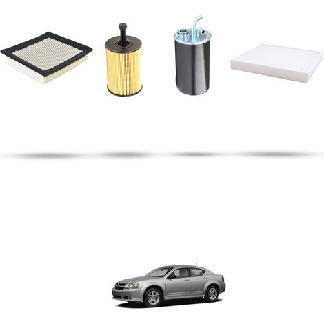 Kit tagliando 4 filtri compatibile con Dodge Avenger 2.0 CRD 103kw dal 2007 (1/5)