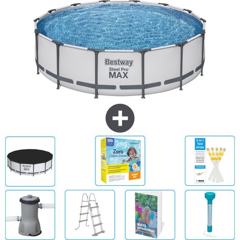 Bestway Piscina Bestway Steel Pro MAX Rotonda - 427x122 cm - 8-pezzi  S532 (1/4)