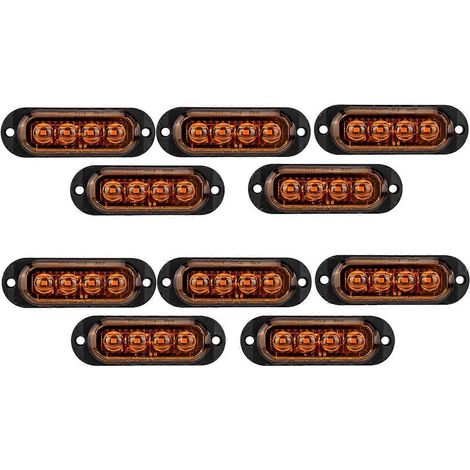 Amplio espacio de 10 metros cuadrados y 4 LED de 12V-24V para luces, luces intermitentes y problemas. (1/5)
