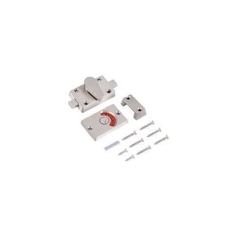Serrure indicatrice en acier inoxydable pour porte de salle de bain, toilettes, toilettes publiques, cloison de séparation