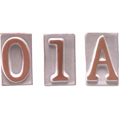 BL LETTERA A IN TERRACOTTA 5X9 CM- 5,0 blister