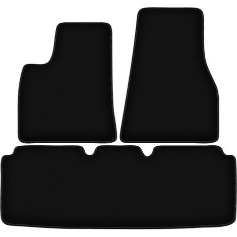 Tapis de sol en velours noir BASIC pour : Tesla Model S II berline (2016-) (1/5)