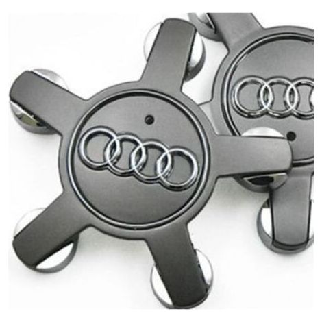 Enjoliveur 4f0601165 n logo roue pour Audi Enjoliveur 135 mm - gris, lot de 4 (1/3)