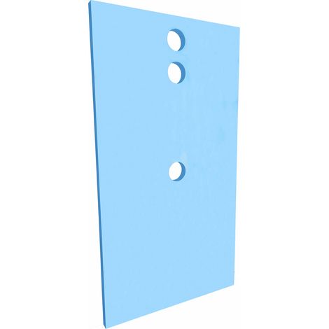 U-Tile – Pied de receveur de douche 200 x 120 cm – Réhausse en polystyrène extrudé 8 cm d'épaisseur – Compatible receveurs 120 x 90 à 200 x 100 cm
