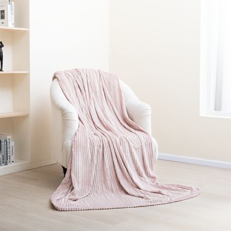 Paco Home Kuscheldecke Flauschig Wohnzimmerdecke Überwurfdecke Weiche Decke Wohndecke Sofa Pink, 150x200cm