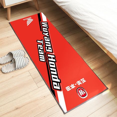 Tapis d'exposition pour moto 60 x 200 cm, antidérapant, idéal pour les passionnés de moto. Tapis décoratif, résistant aux taches et facile à nettoyer