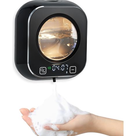 Distributeur savon automatique mural capteur 320 ml USB blanc 0,25s sans contact 1-5 mousse (1/5)