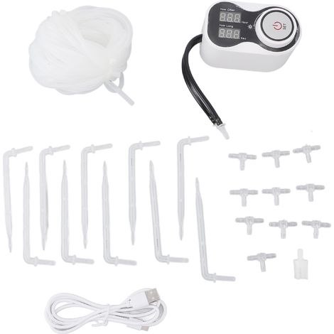 Programmateur d'arrosage numérique automatique pour robinet de jardin, minuterie multifonctionnelle précise avec kit goutte-à-goutte complet, ABS (1/5)