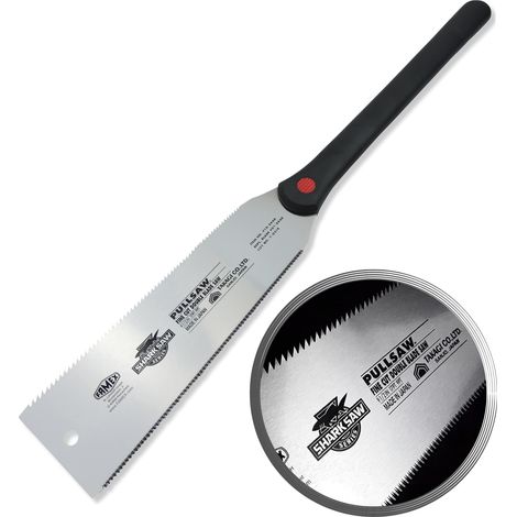 Scie japonaise double face Ryoba 240mm pour bois dur – Lame flexible et aiguisée – Coupe nette sans éclat – 5510 – Famex