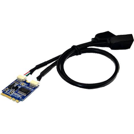 USB 2.0 Erweiterungskarte für Notebooks für M.2 für Key AE auf Dual-Port-Schnittstelle-B