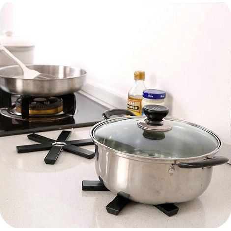 Dessous de plat, dessous de plat, tapis de table, dessous de plat pliable en plastique isolant thermique (1/4)