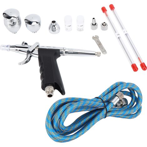 Kit aérographe pour pistolets à peinture en métal, 2CC/7CC/10CC, pour la peinture de maquettes et la décoration de gâteaux. (1/4)