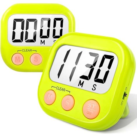 Set di 6 timer da cucina, timer digitale, per cucinare, timer, utensili da cucina per la pasticceria, apprendimento della gestione del tempo, promemoria per l'autodisciplina, timer per esperimenti, ve (1/5)