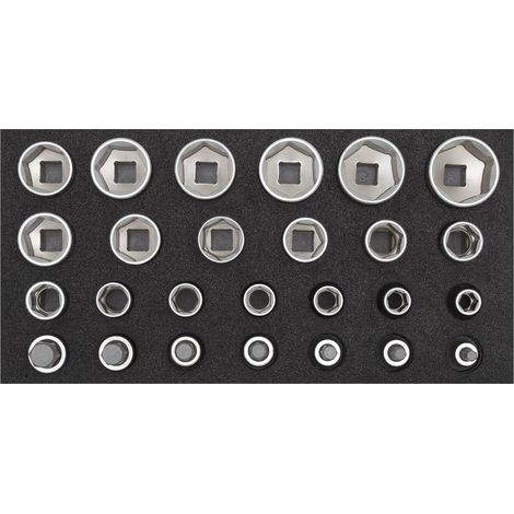 GEDORE red R22150009 Steckschlüssel-Satz 1/2" 2/6 CT-Modul 26-teilig