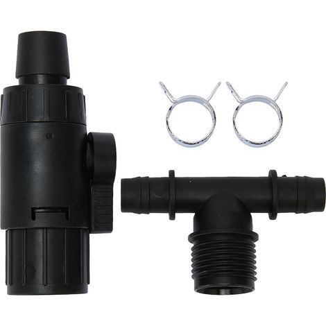 Conector de acuario de 3 vías y 12 mm para cambio de agua - Conector de grifo con boquillas