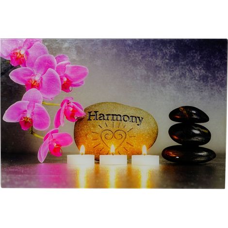 Glasbild T117, Wandbild Poster Motiv, 40x60cm Harmony (1/3)