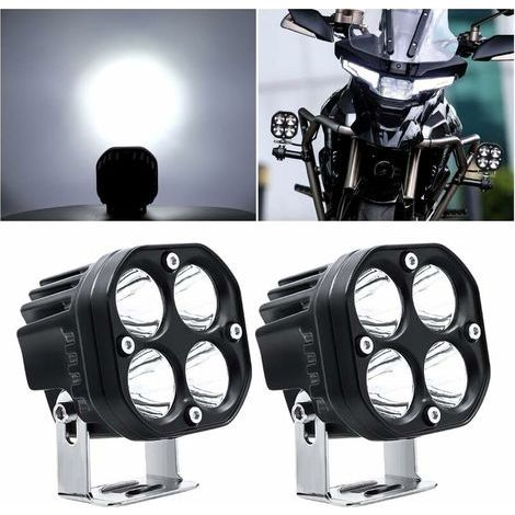 Luz de trabajo LED de 40 W y 12 V – 12000 lúmenes – IP67 Haz puntual para motocicleta, SUV y camión – Fácil instalación, aluminio duradero (1/4)