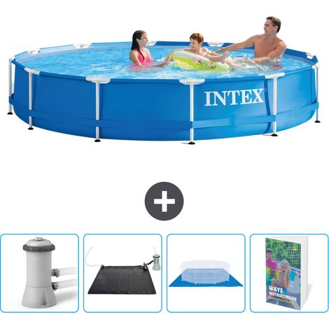 Intex Piscine Tubulaire Ronde - 366x76 cm - 5-pièces SCB126 (1/5)