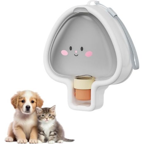 Portable water bottle for dogs and cats