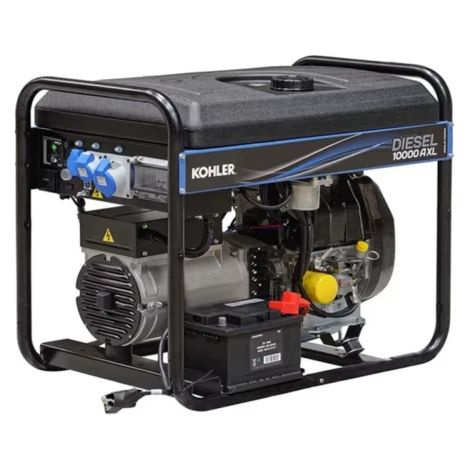Sdmo – Groupe électrogène diesel monophasé 9 kW – Moteur Kohler 850 cm3 – Démarrage électrique – Autonomie 16,7h – Réservoir 35L (1/3)