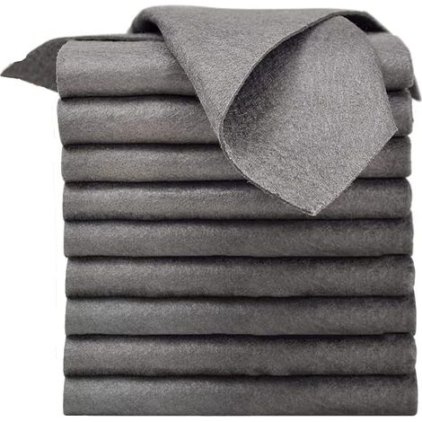 Chiffon de Nettoyage Magique pour Les Vitres, 10 Pièces Chiffons Nettoyage Magique Epaissi Forte Absorption d'eau Outils pour Verre (1/5)