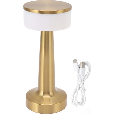 Lampe de Table Portable avec chargeur USB 3 couleurs, Table de chevet rétro en métal pour Restaurant, chambre à coucher, Bars, maison (1/4)