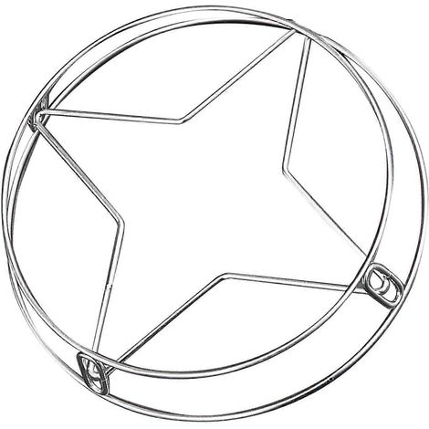 Support de casserole double couche en acier inoxydable épais, résistant à la chaleur et anti-brûlure, pour casseroles et poêles de cuisine. (1/4)