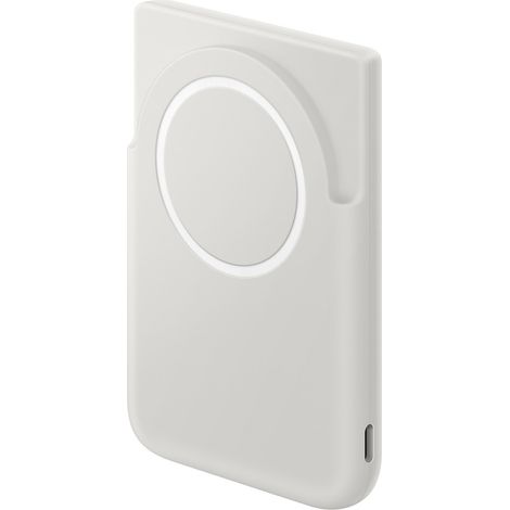 Power bank wireless Samsung da 5000 mAh con ricarica rapida Qi2 MagSafe e cavo USB-C da 25 W - Grigio (1/5)